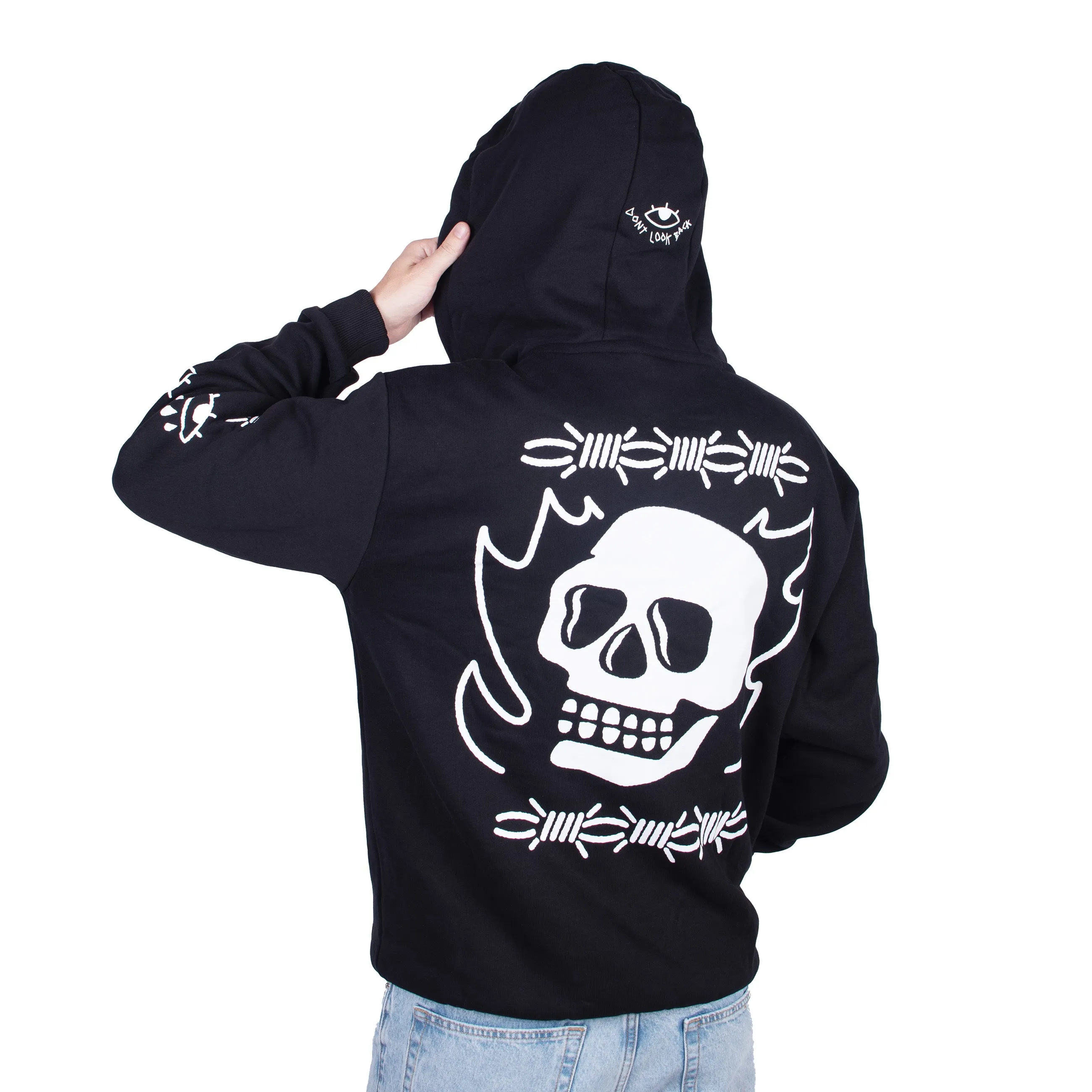 Layer Comfort Relaxed Fit Hoodie Don't Look Back - Zip Hoodie