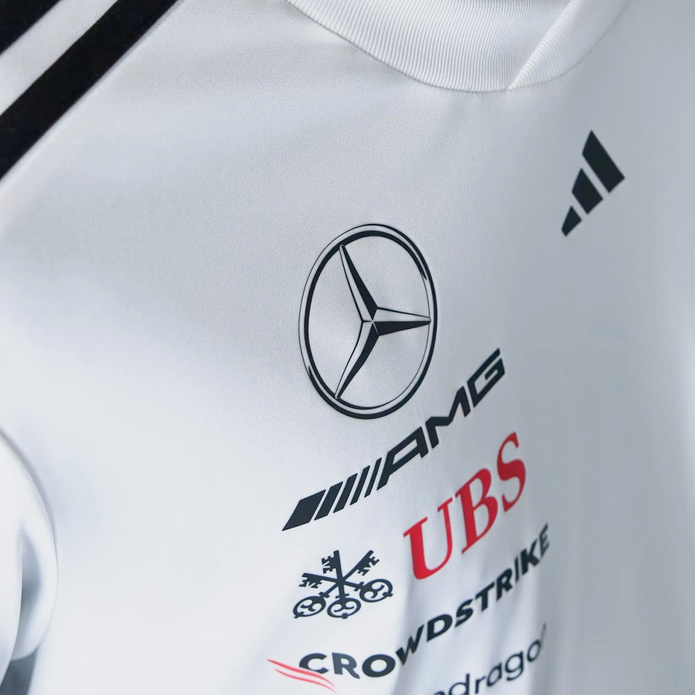 Ultra Soft Feel Real Madrid Terrace Icon Mens Short Sleeve Shirt (White/Blue)