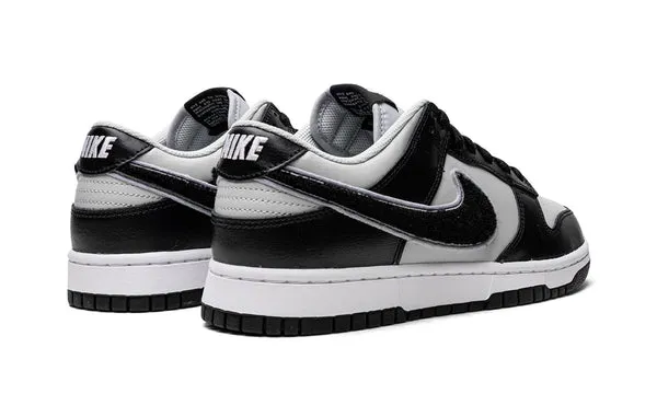 Flexibility Dunk Low Chenille Swoosh Black Grey Sale