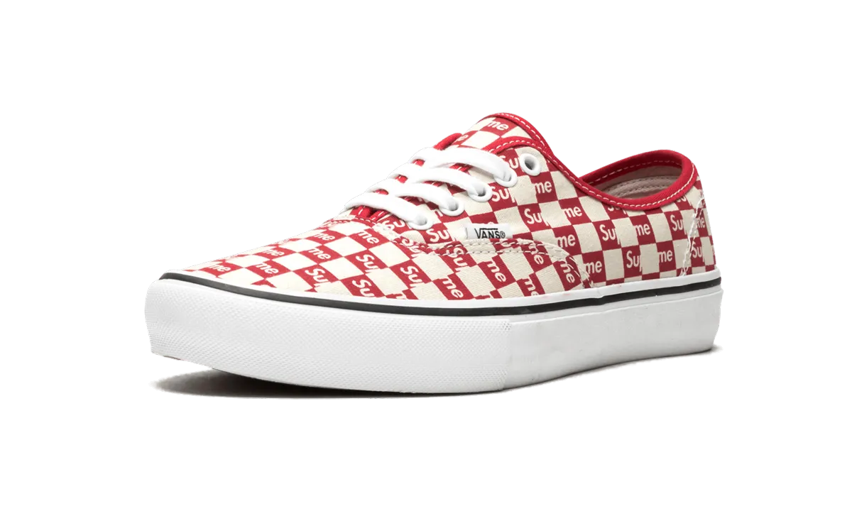 zipper Eva Midsole Authentic Pro "Supreme - Checkered Red 2016"
