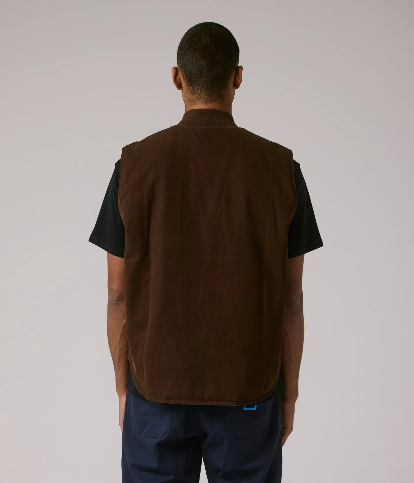 MeshLinedVents Fade Resistant Dye Method VT CANVAS VEST // BROWN