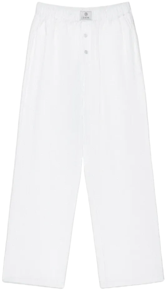 Eyelet Boxer Pants Non Iron Technology