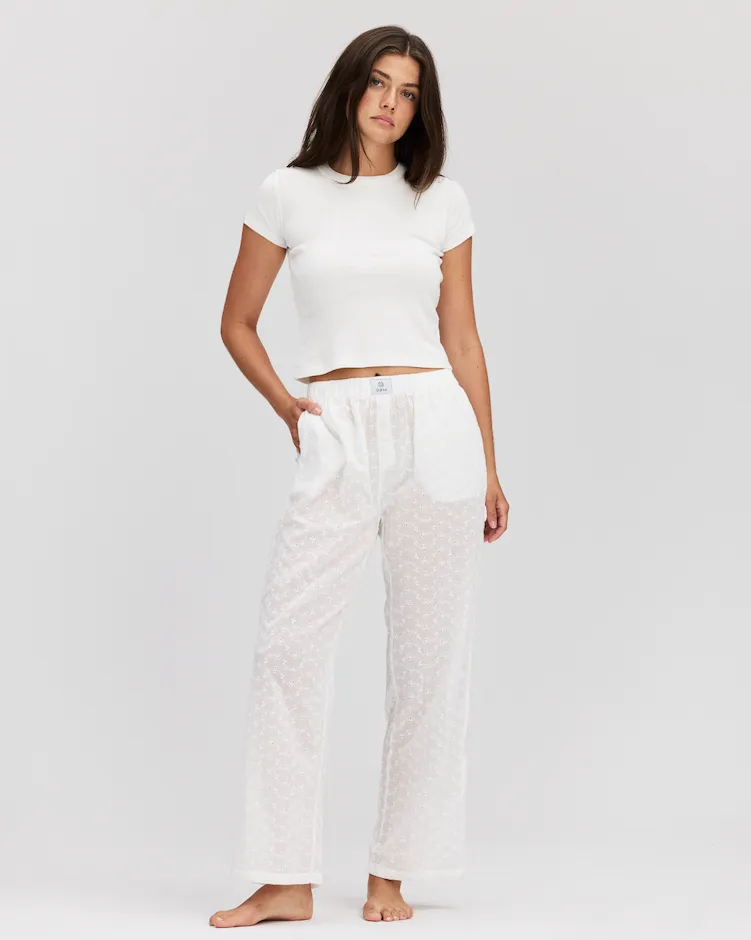 Eyelet Boxer Pants Fit Control