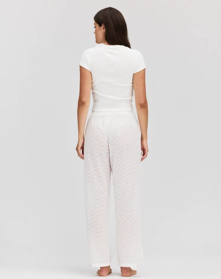 Eyelet Boxer Pants Temperature Regulating Fabric