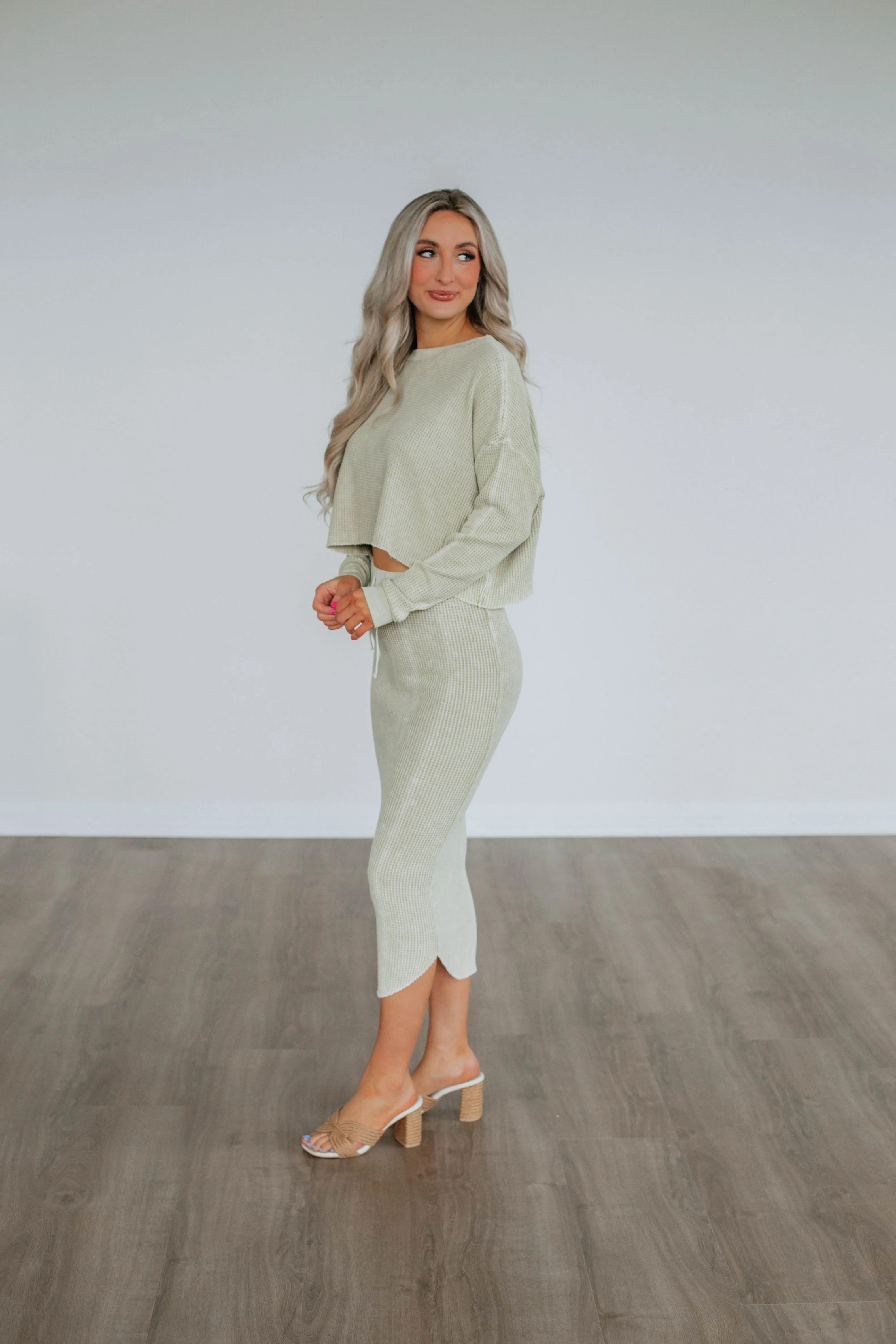 Soft Outfit Rheanna Midi Skirt - Sand