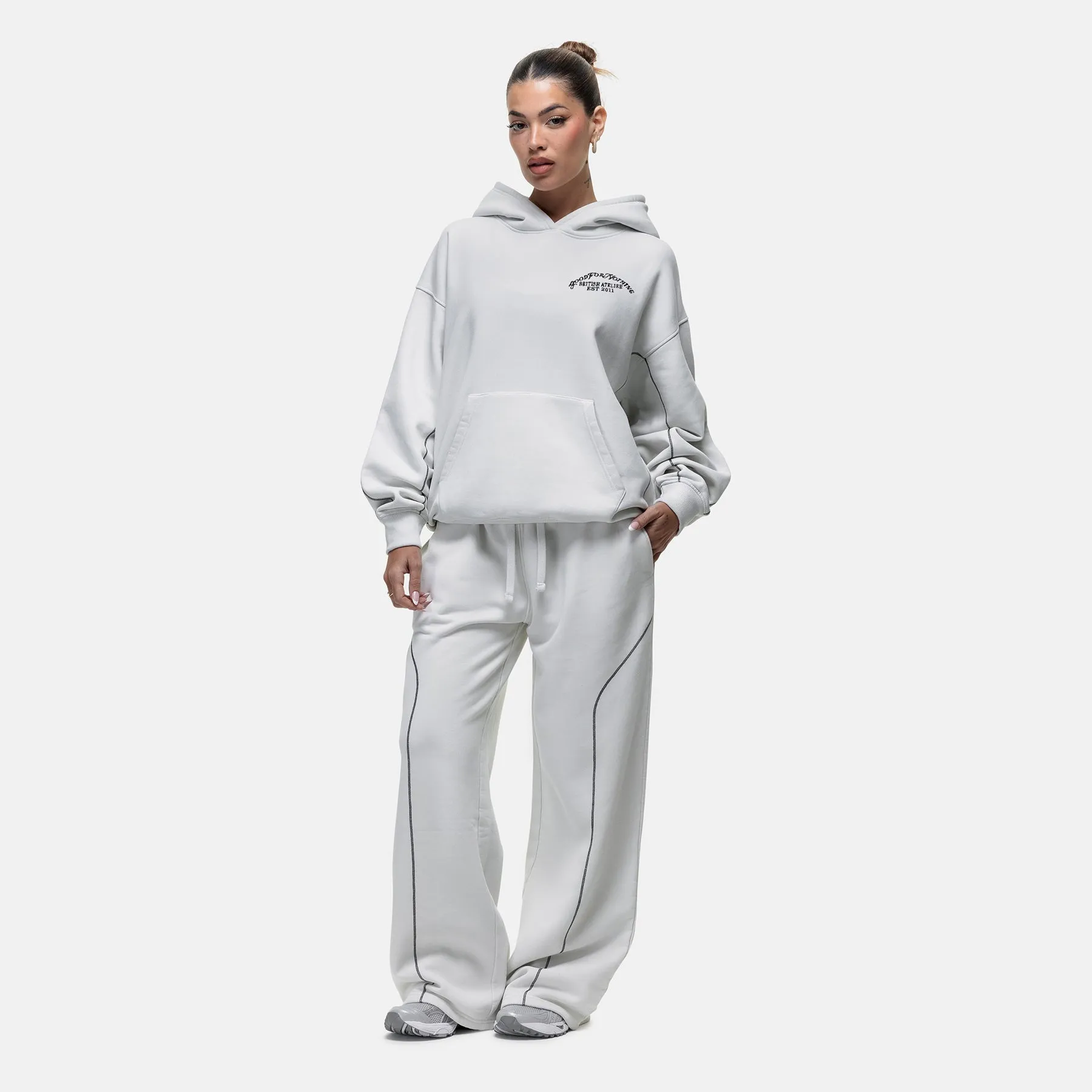 Sport Layer Overlock Vintage White Sweatpant