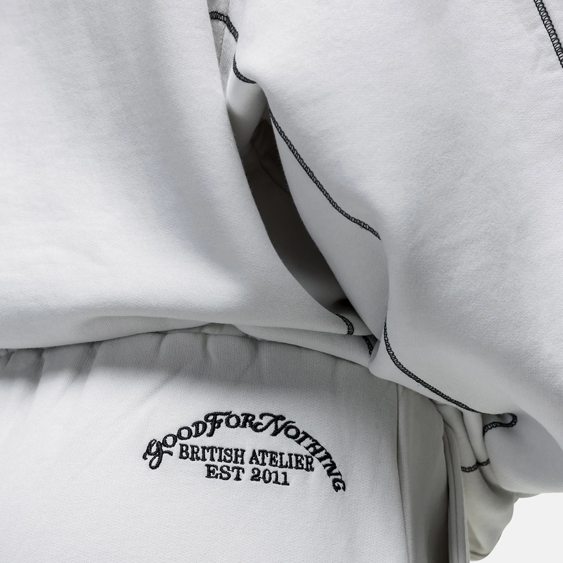Tough Style Overlock Vintage White Sweatpant
