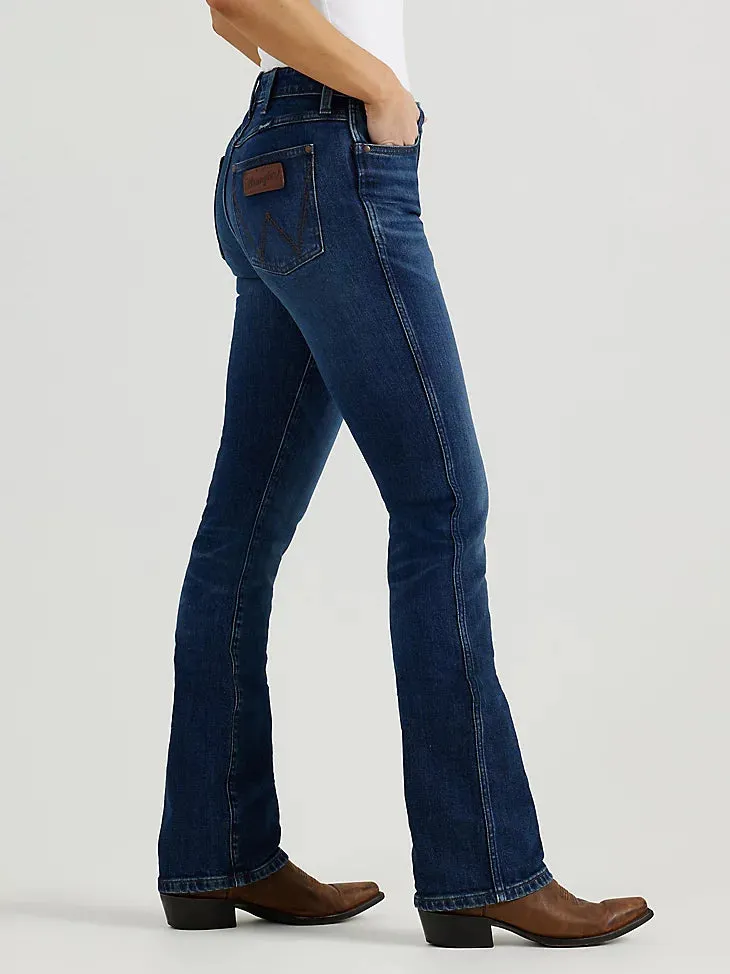 Wrangler Retro Women's Bailey High Rise Bootcut Jean in Isla Stay Stylish Chill Friendly