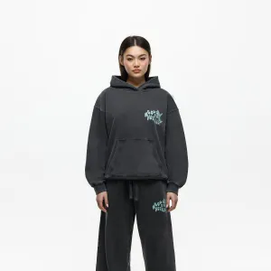 Stamp Washed Black Hoodie (Final Sale) Fashion Comfort Casual Elegance