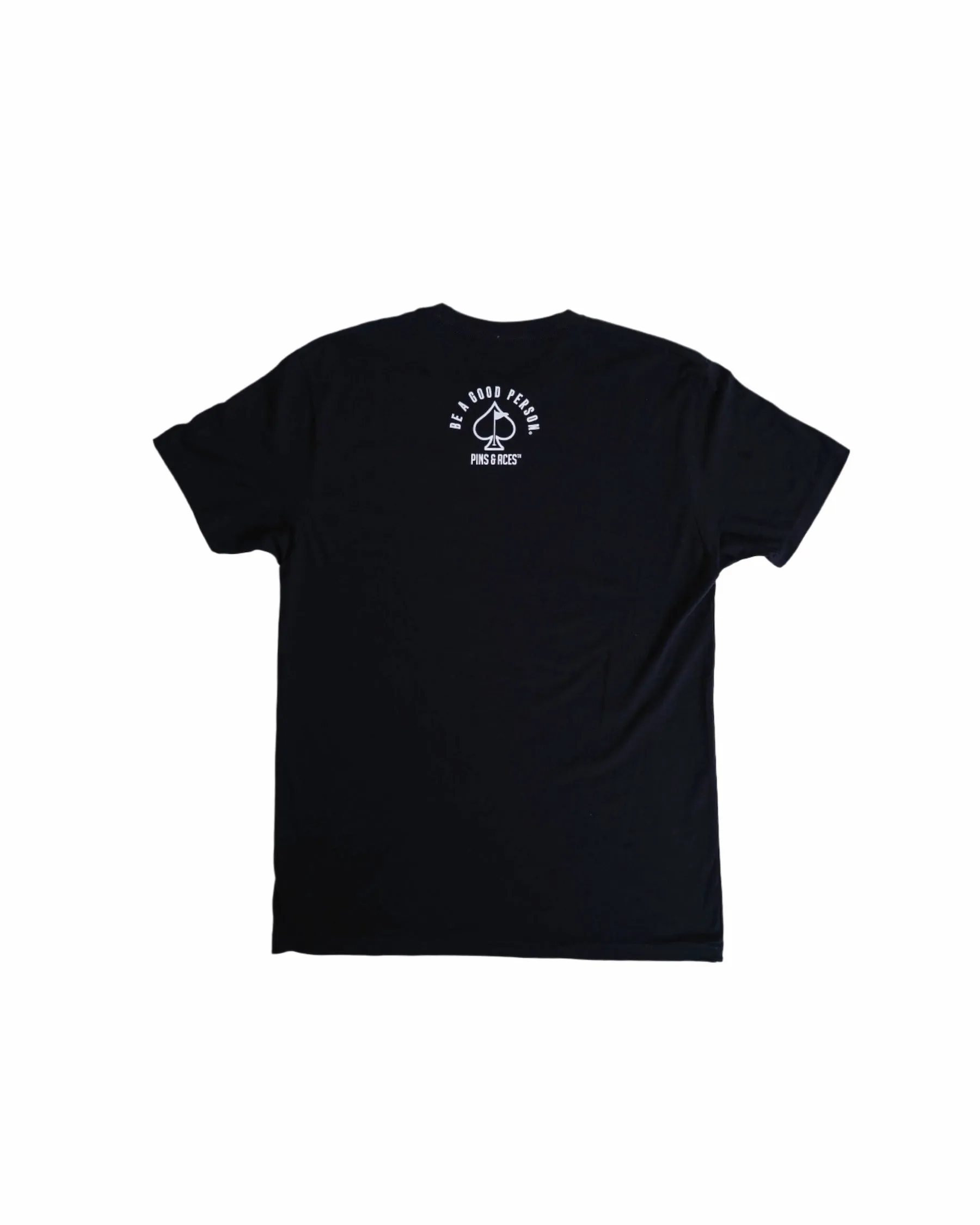 Be A Good Person X Pins and Aces Signature T-Shirt - Black Stylish and Comfortable Chic Look