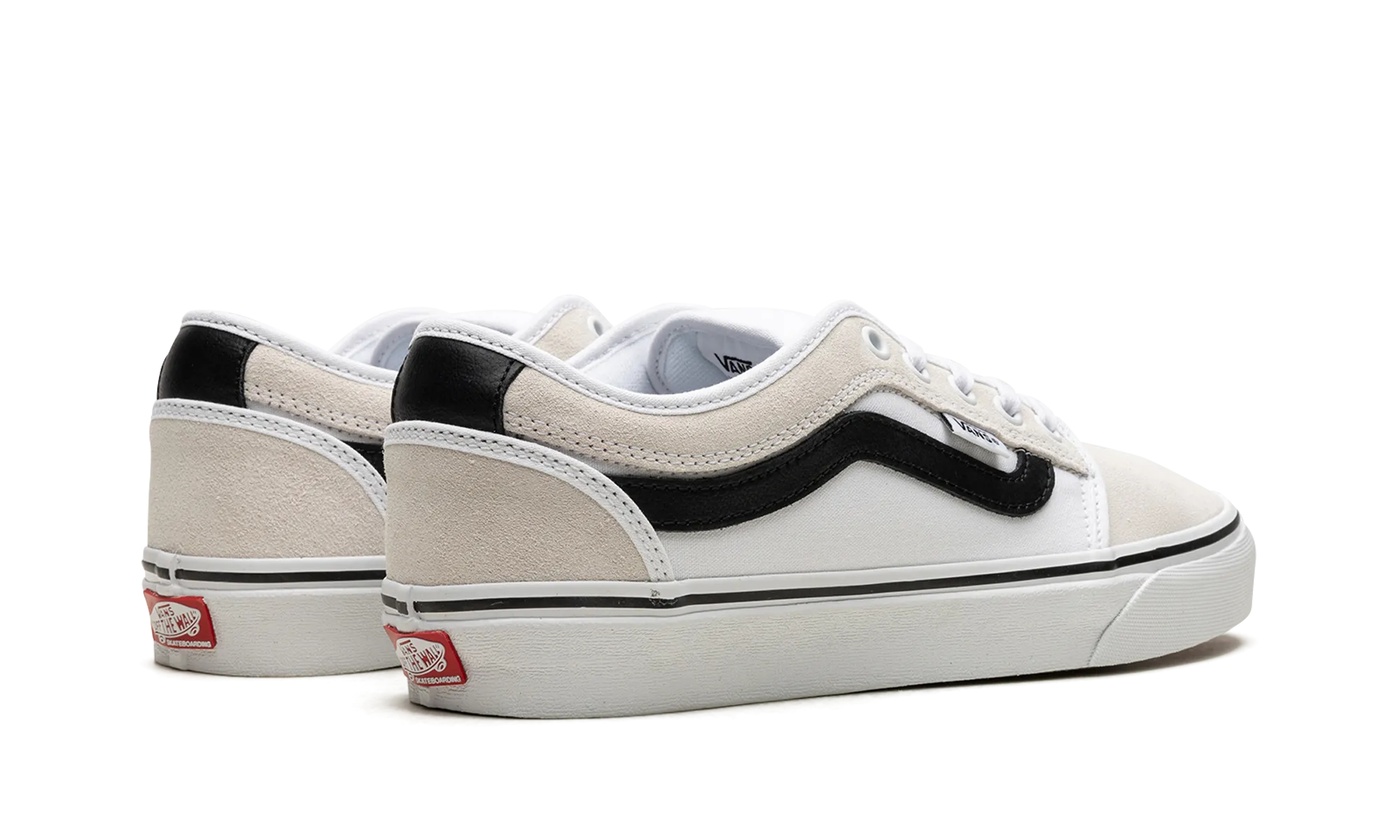 Color Mix Chukka Low Sidestripe "White/Black"
