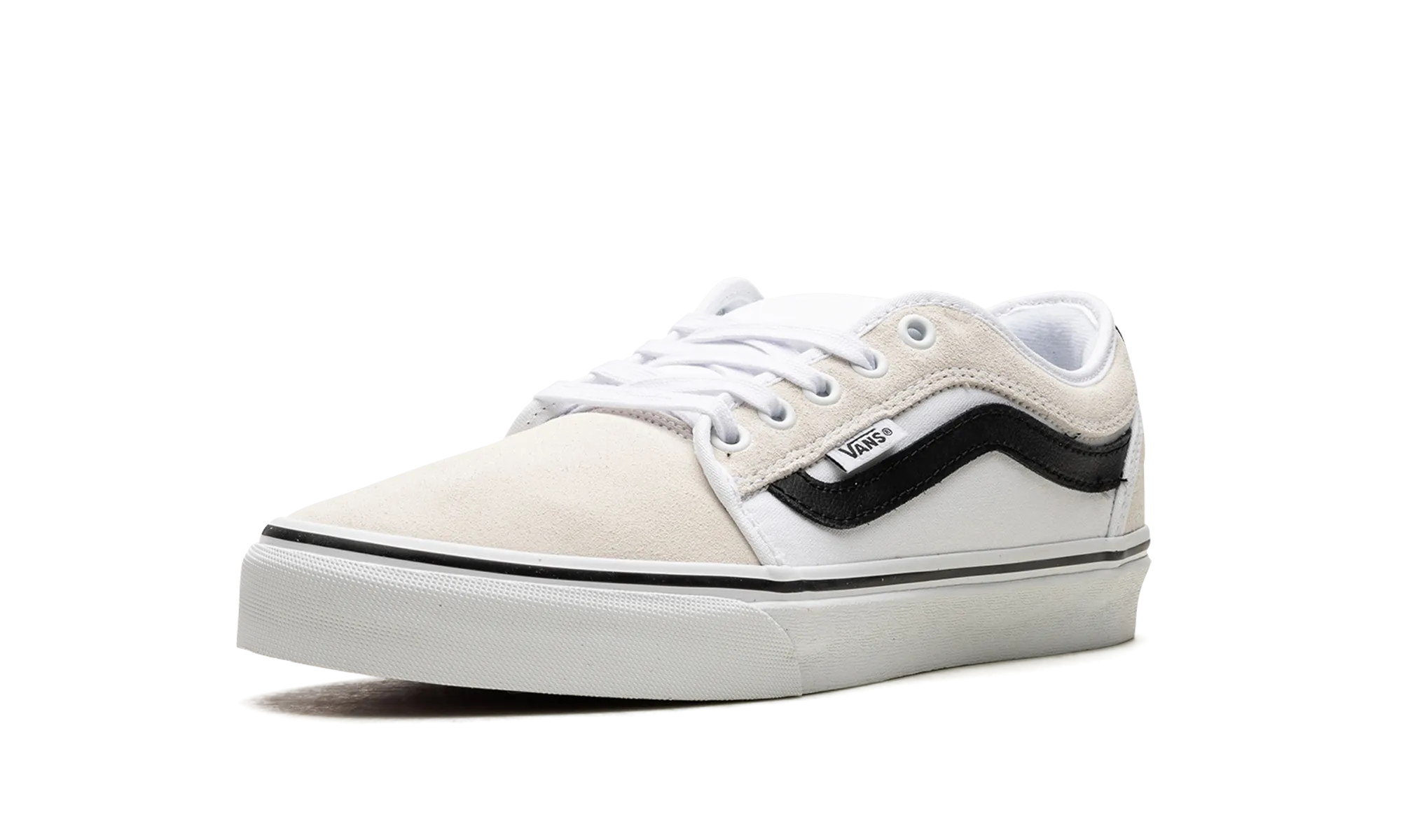 Clear Glow Chukka Low Sidestripe "White/Black"