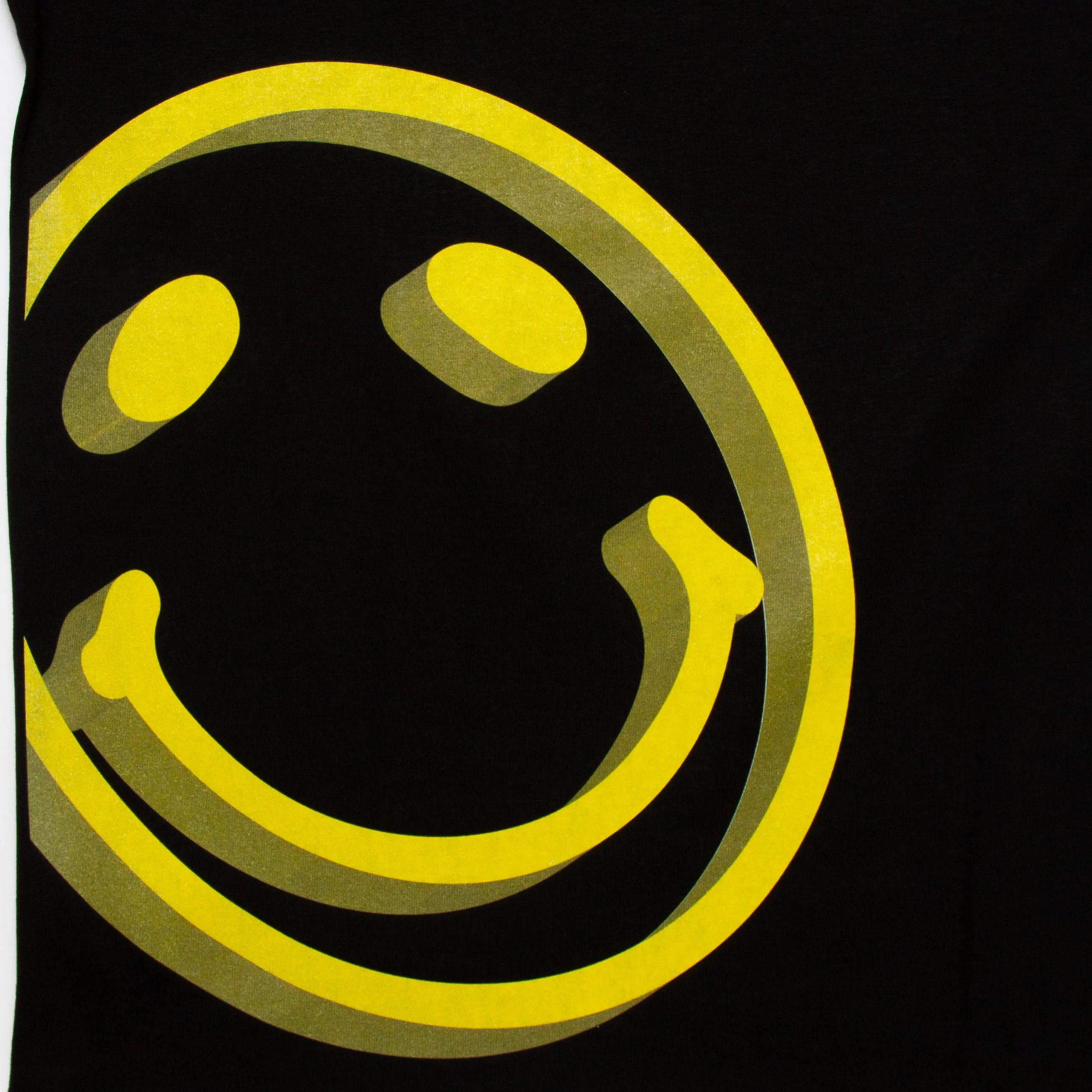 Versatile Piece Fashionable Vibes 3D Side Smiley - Sweatshirt - Black