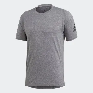adidas FREELIFT SPORT Ultimate Training Tee | Heather Grey | Men's Stylish Wearable Layered Sleeve Construction
