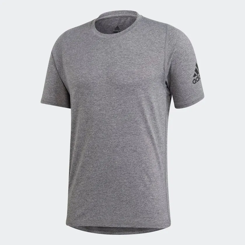 UVProtectionFinish Wrinkle Resistant Cloth adidas FREELIFT SPORT Ultimate Training Tee | Heather Grey | Men's