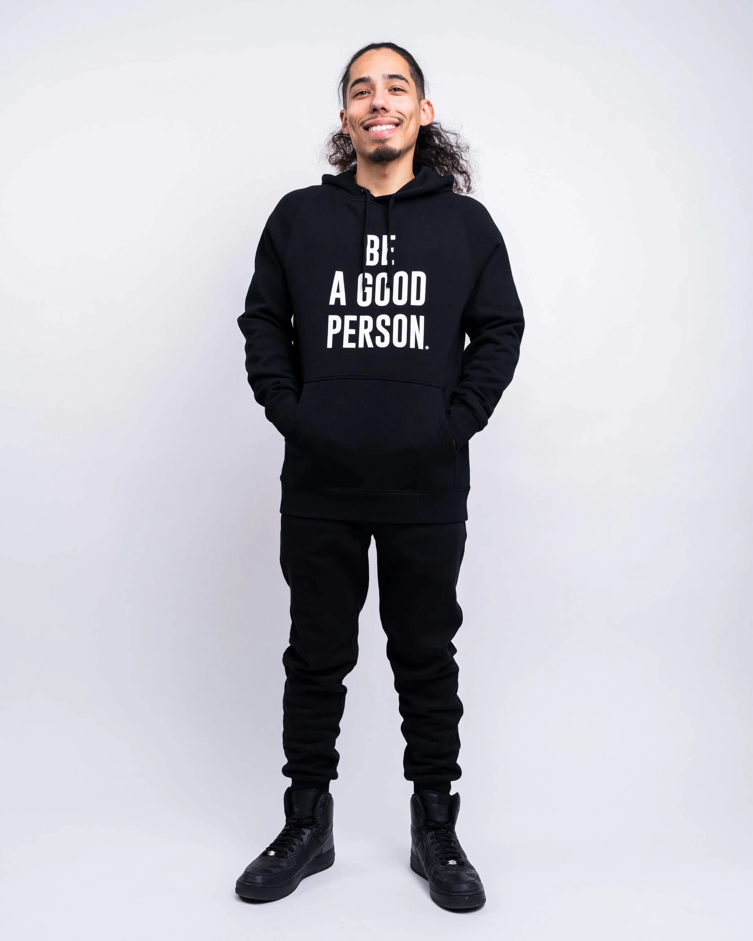 Trendy Fashion product camping suitability Signature Lightweight Hoodie - Black