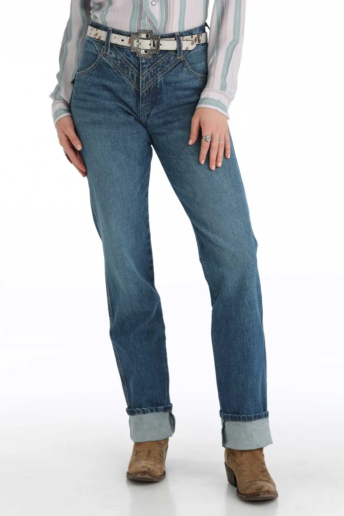 Cruel Women's Quinn Bareback Jean in Medium Stone Nature Lover Outdoor Adventure Autumn Days