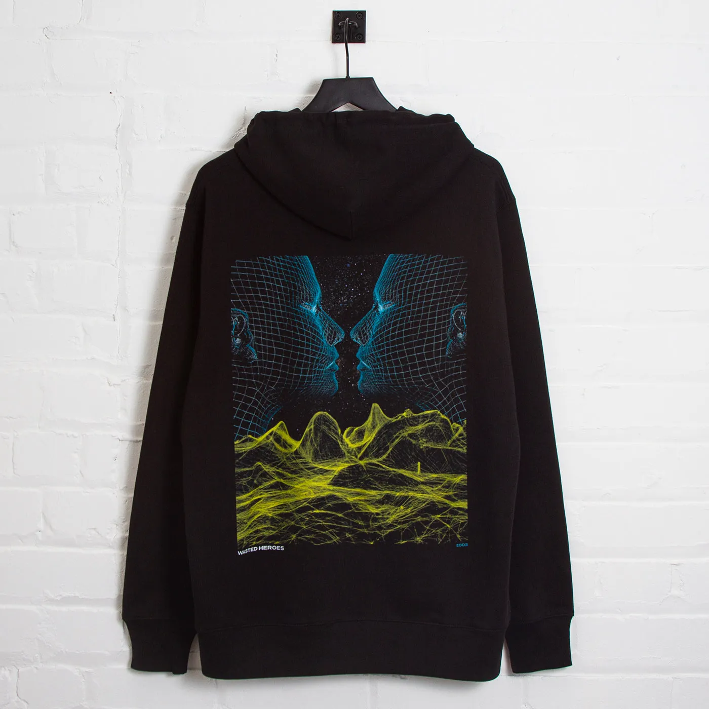 Layered Style Entity 003 Back Print - Pullover Hood - Black