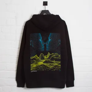 Layered Style Entity 003 Back Print - Pullover Hood - Black