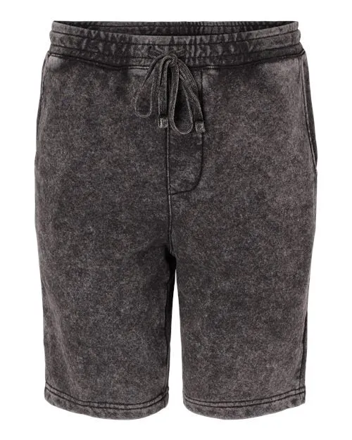 sustainable product Snag Free Fabric Technology Independent Trading Co. Men's Mineral Wash Fleece Shorts