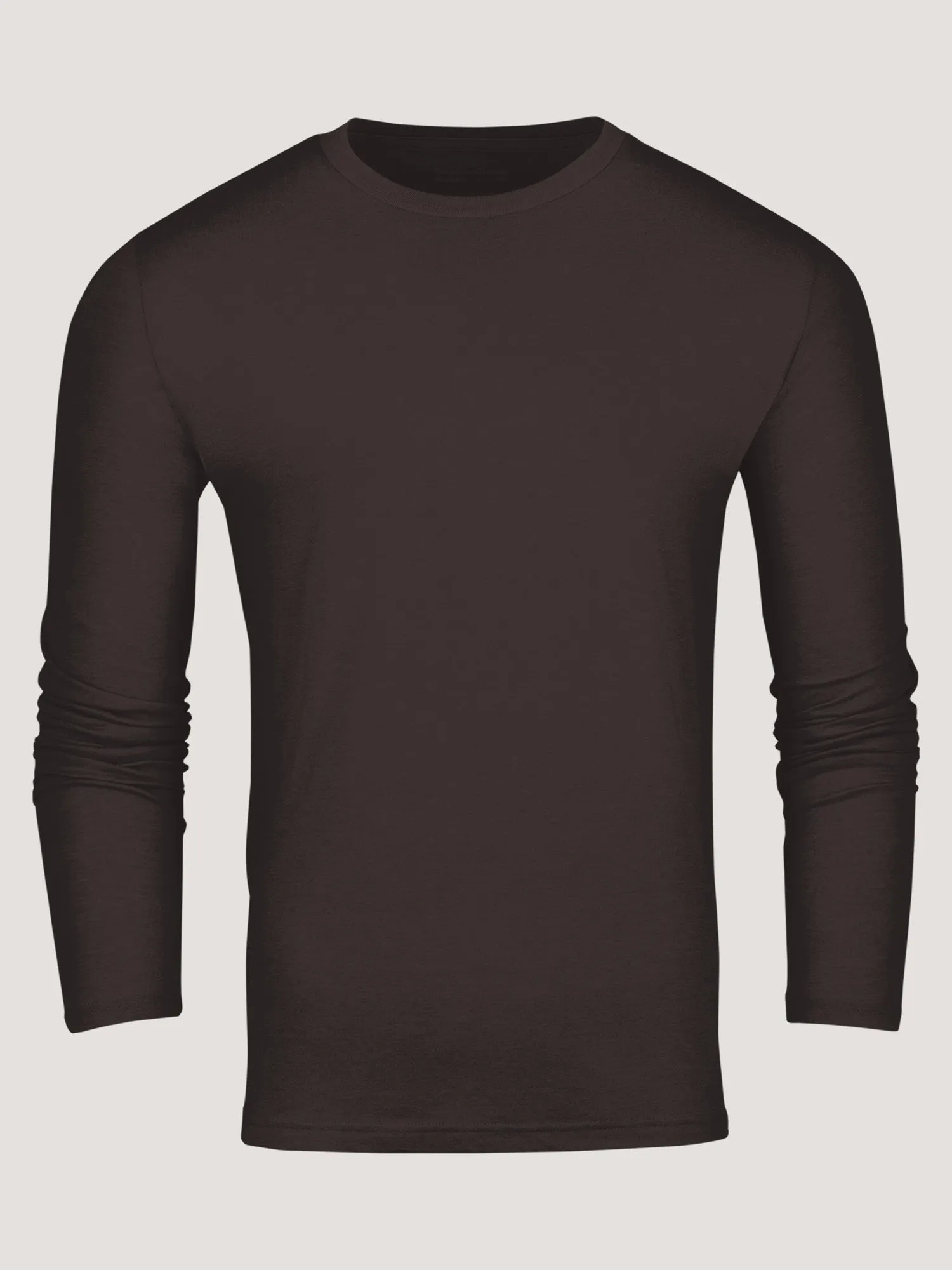 Espresso Long Sleeve Crew Neck Breathable mesh