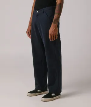 VT CANVAS DISTEND CARPENTER PANT // WORN NAVY Elastic Free Cuffs Quick Fit