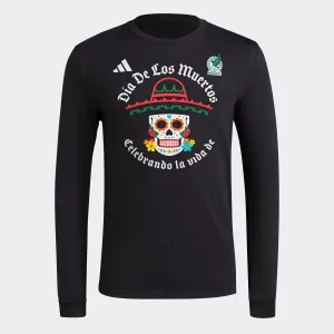 adidas SKULL SOMBRERO M FRESH Long Sleeve Tee | Black | Men's Casual Flex long sleeved
