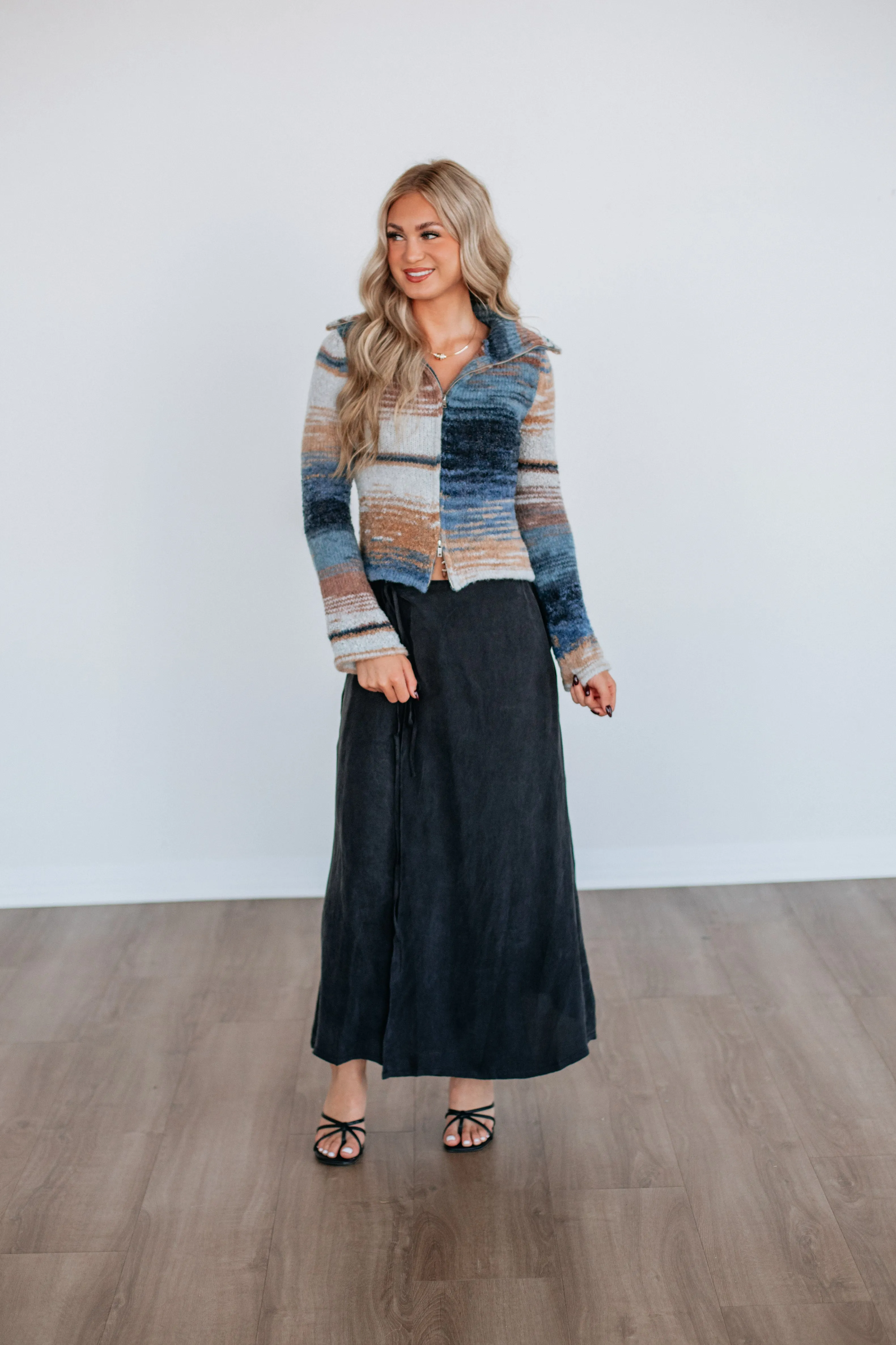 Adjustable Hem Salinna Wrap Skirt