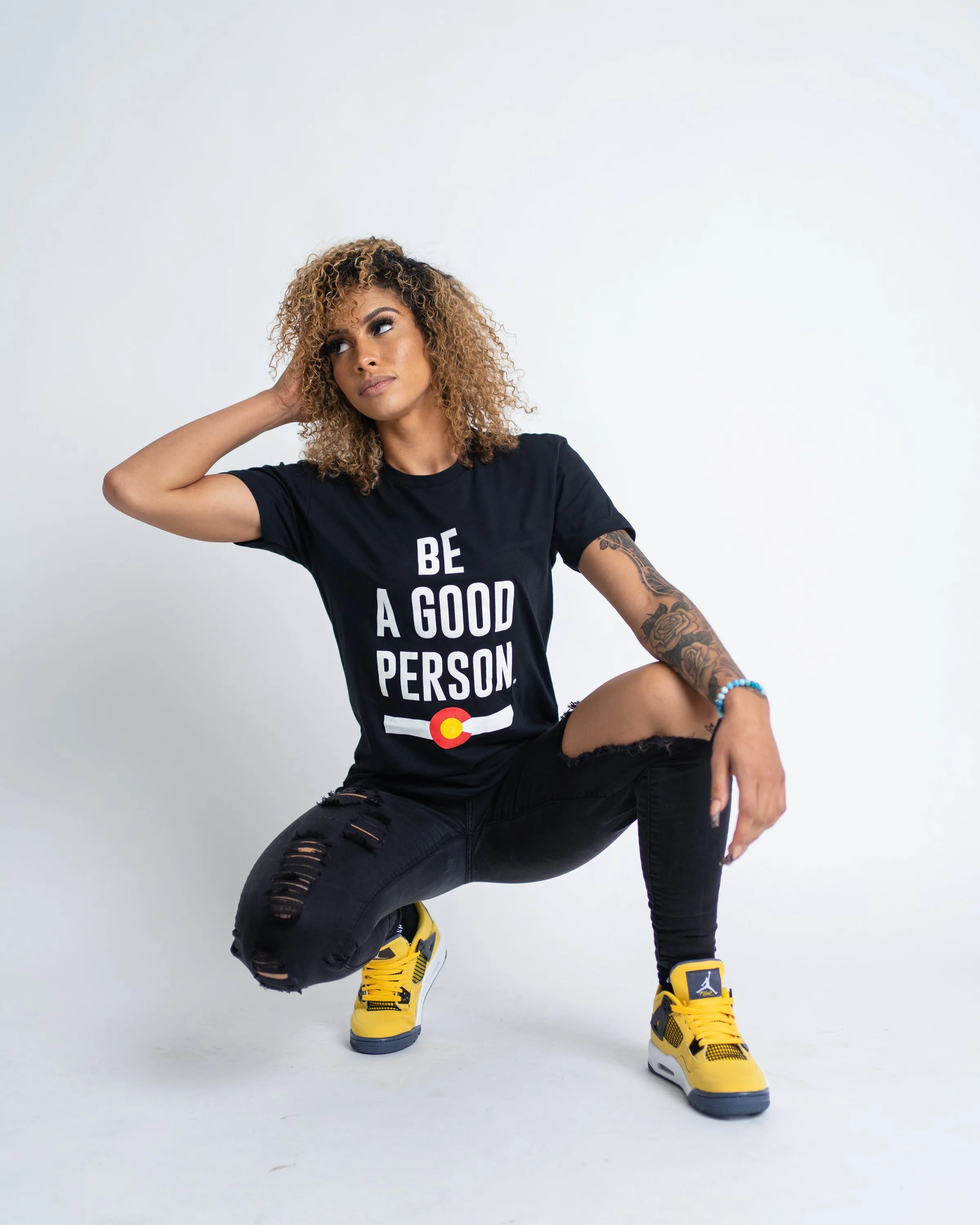 Breathable Yarn Composition Signature Colorado Hometown T-Shirt - Black