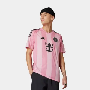 Abrasion Resistant Fabric Inter Miami CF 25/26 Messi Home Mens Jersey (Easy Pink/Black)