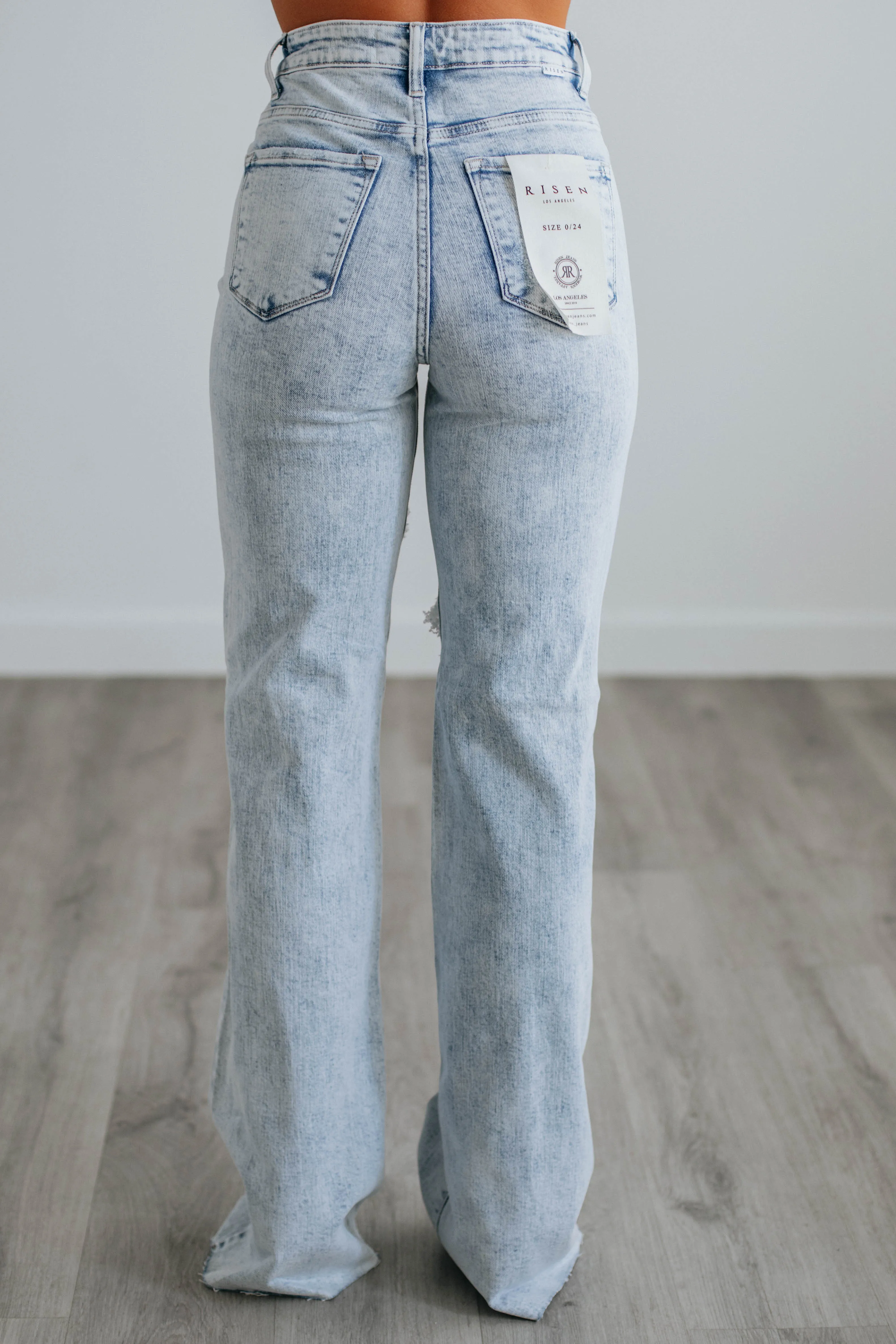 Daily Attire Georgia Risen Jeans - Light Wash
