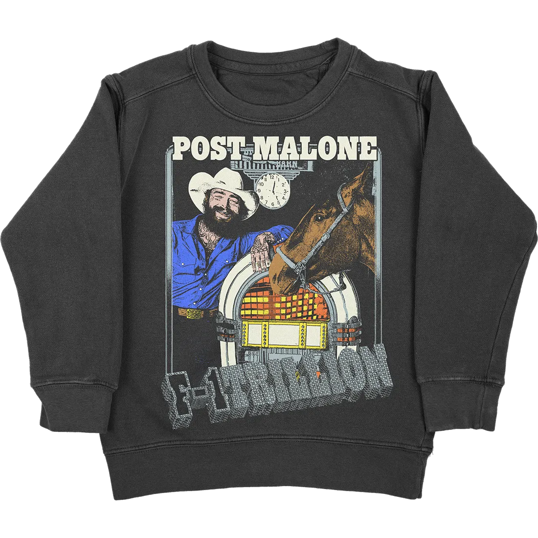 F-1 Trillion Juke Box Crewneck Simple Look Lightweight Design