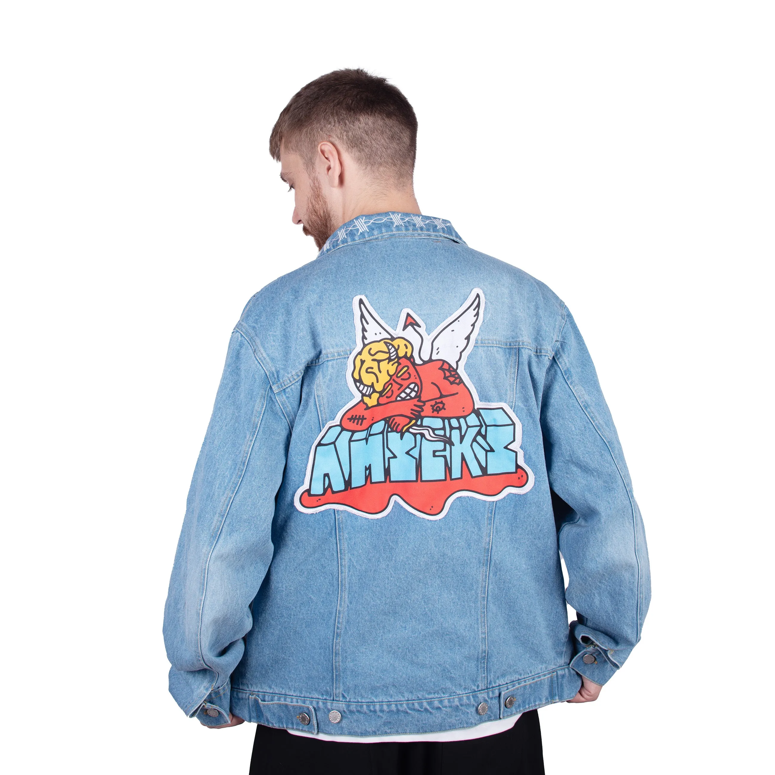 Fallen Angel ?C Denim Jacket Warmth Retention Modular Attachment Loops