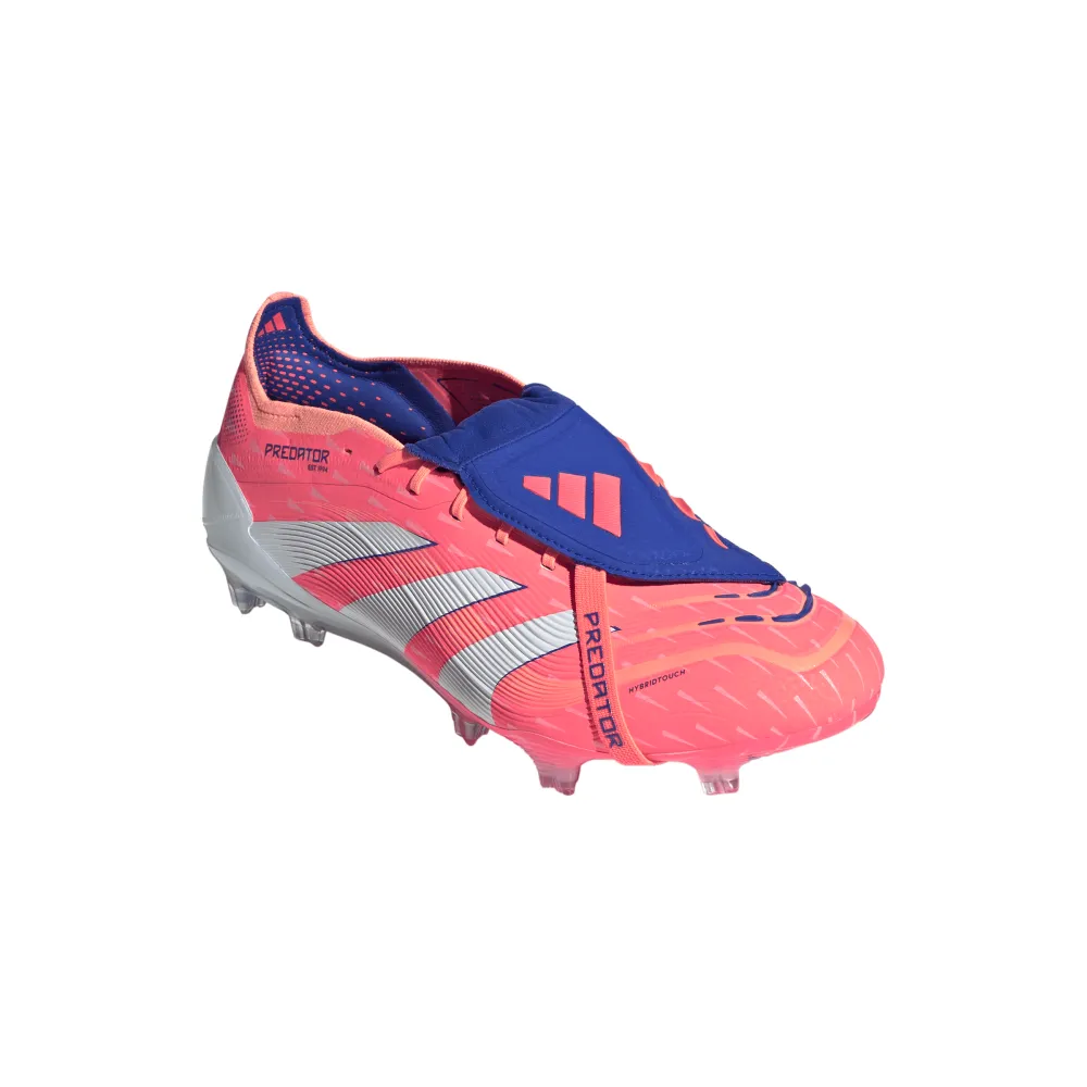 Adidas Predator Elite Fold-Over Tongue FG Football Boots (Signal Coral/White/Beam Orange) Thermoplastic Reinforcement Cage foggy - day shoes