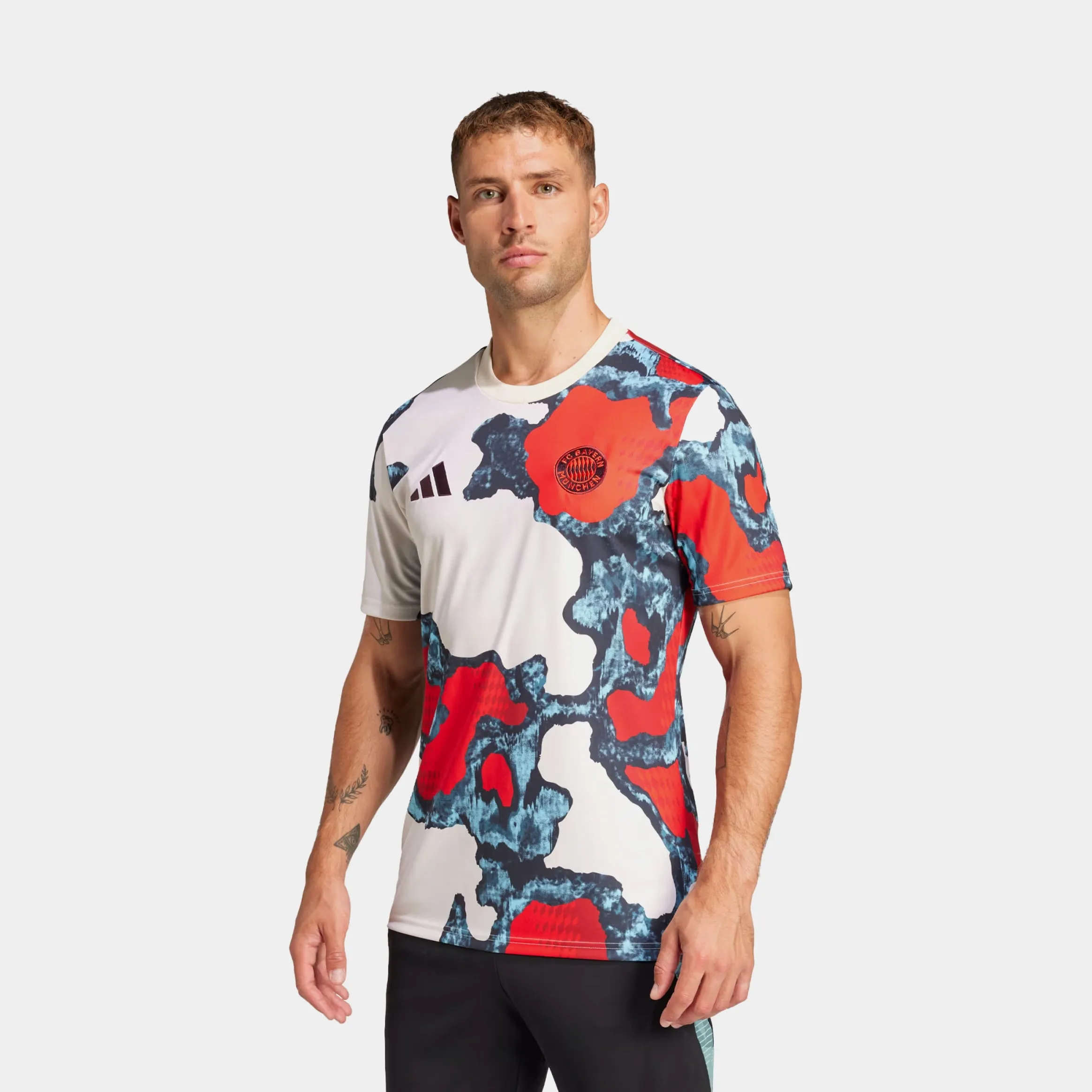 FC Bayern 24/25 Pre Match Mens Jersey (White/Red) Hyper Fit Ultra lightweight