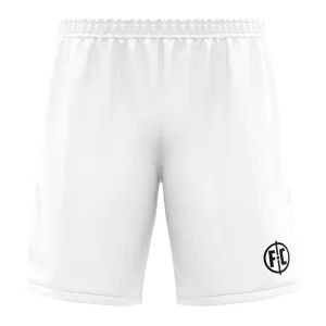 FC Match Football Short - White EcoFriendlyMaterials Sleek Stretch