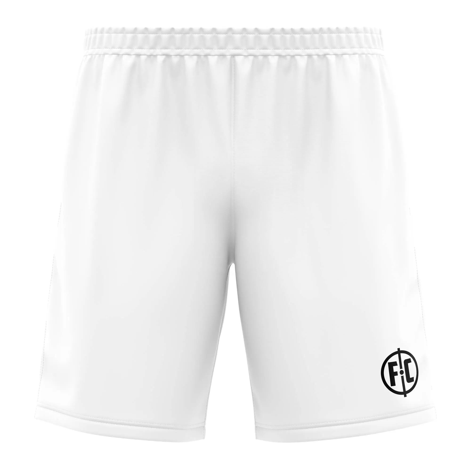 FC Match Football Short - White EcoFriendlyMaterials Sleek Stretch