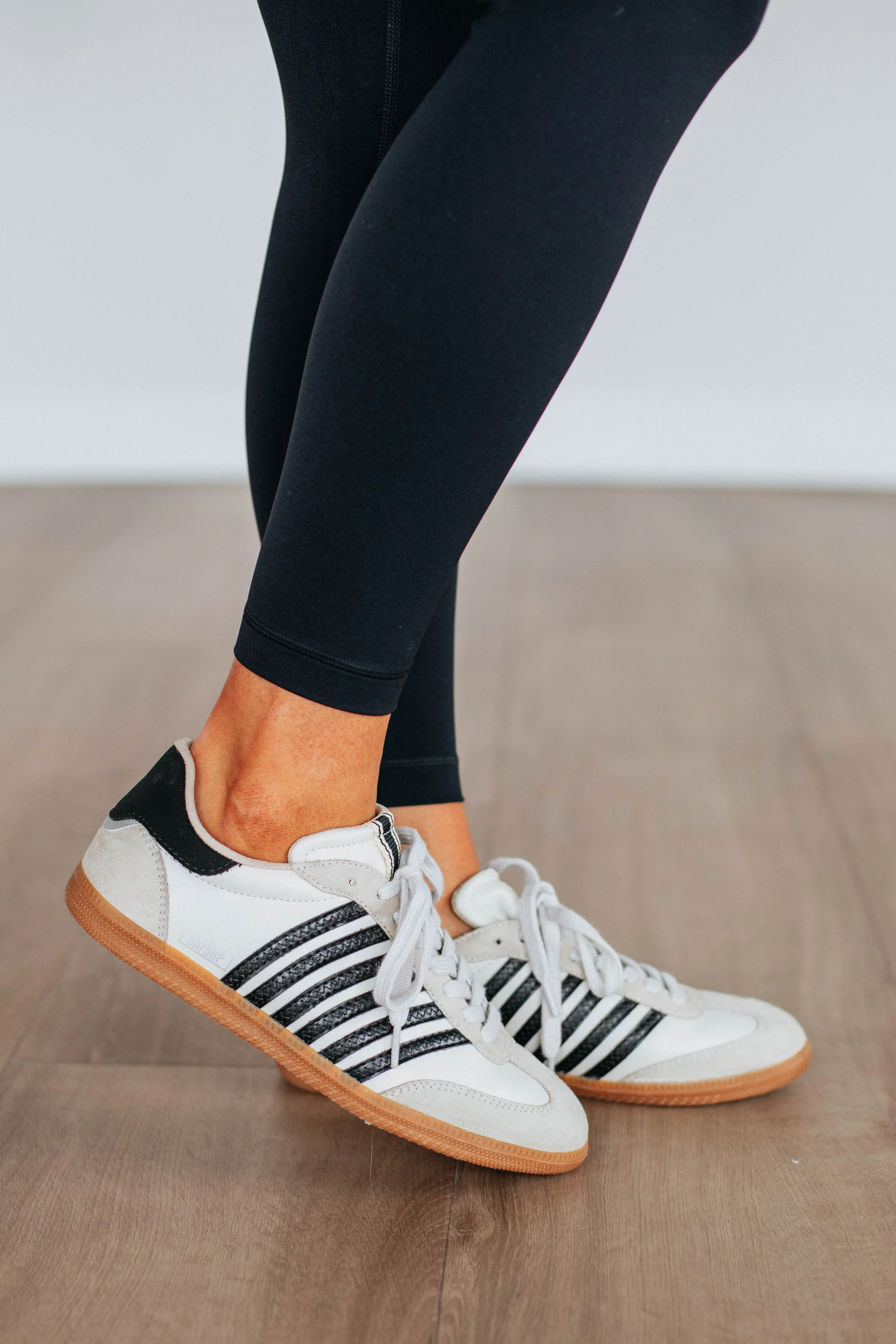 Stretch Fabric Work Commute Performance Always A Trendsetter Sneakers - Black Mix