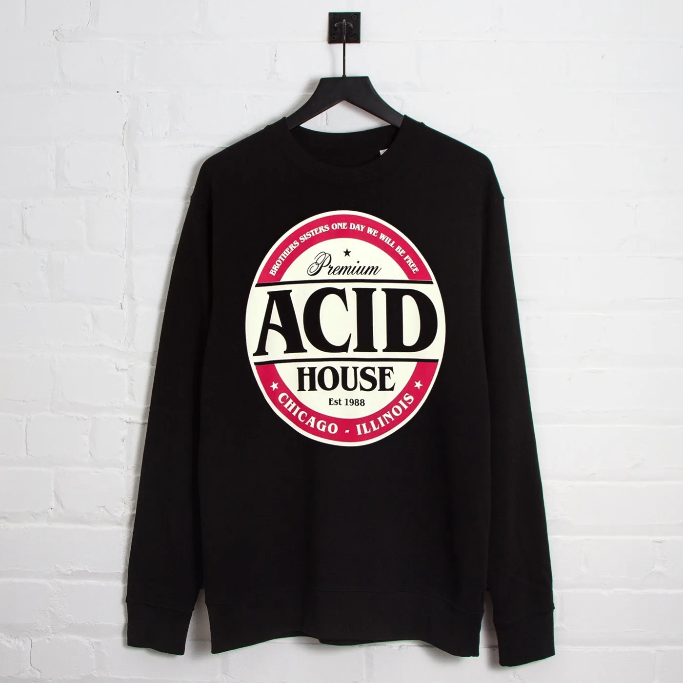 Festival Outfit Acid House Premium Front Print - Sweatshirt - Black