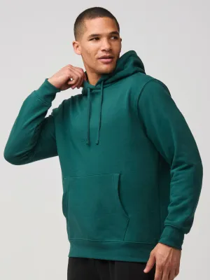 Dark Emerald Pullover Hoodie easy to pair Sustainable Dye Process