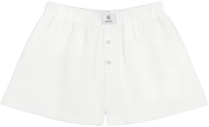 Eyelet Boxer Shorts Daily Casual