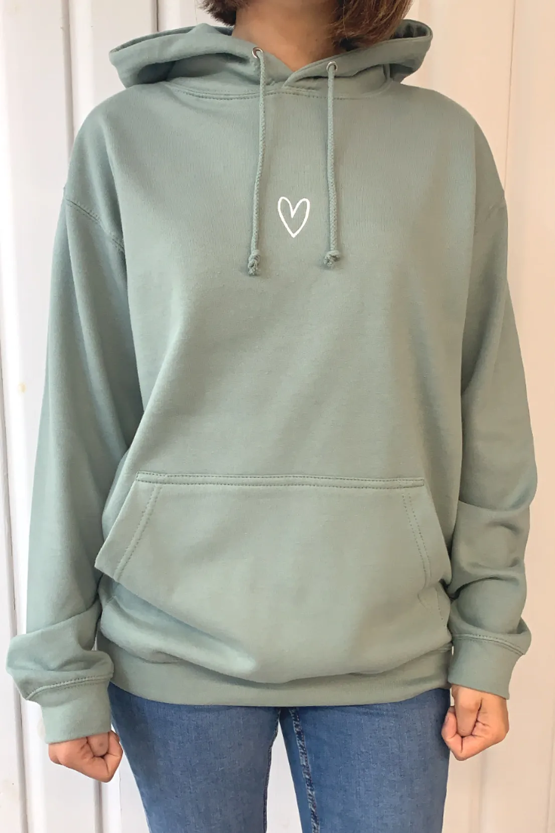 suitable for casual events O&F BE Hoodie - Sage Green