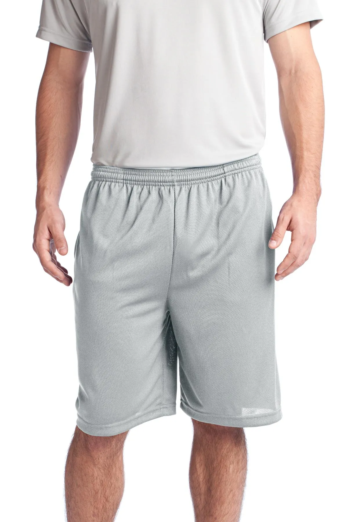 Sport-Tek Men's PosiCharge Tough Mesh Pocket Shorts Stretch Woven Fabric