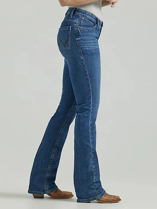 Wrangler Women's Ultimate Riding Jean Willow Mid-Rise Bootcut in Jennifer On The Move