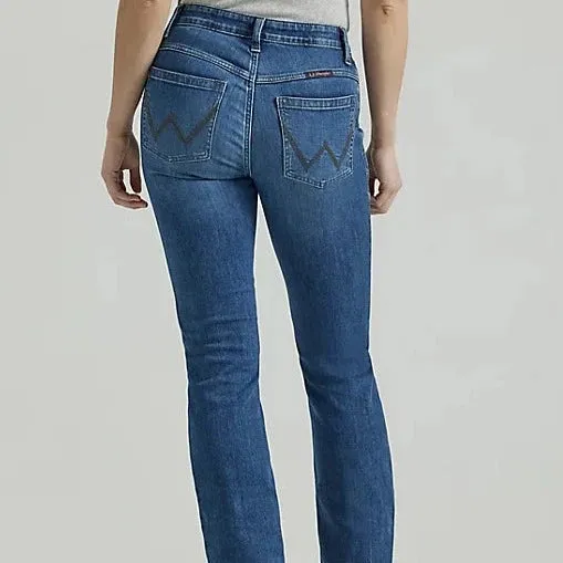 Wrangler Women's Ultimate Riding Jean Willow Mid-Rise Bootcut in Jennifer Smart Look
