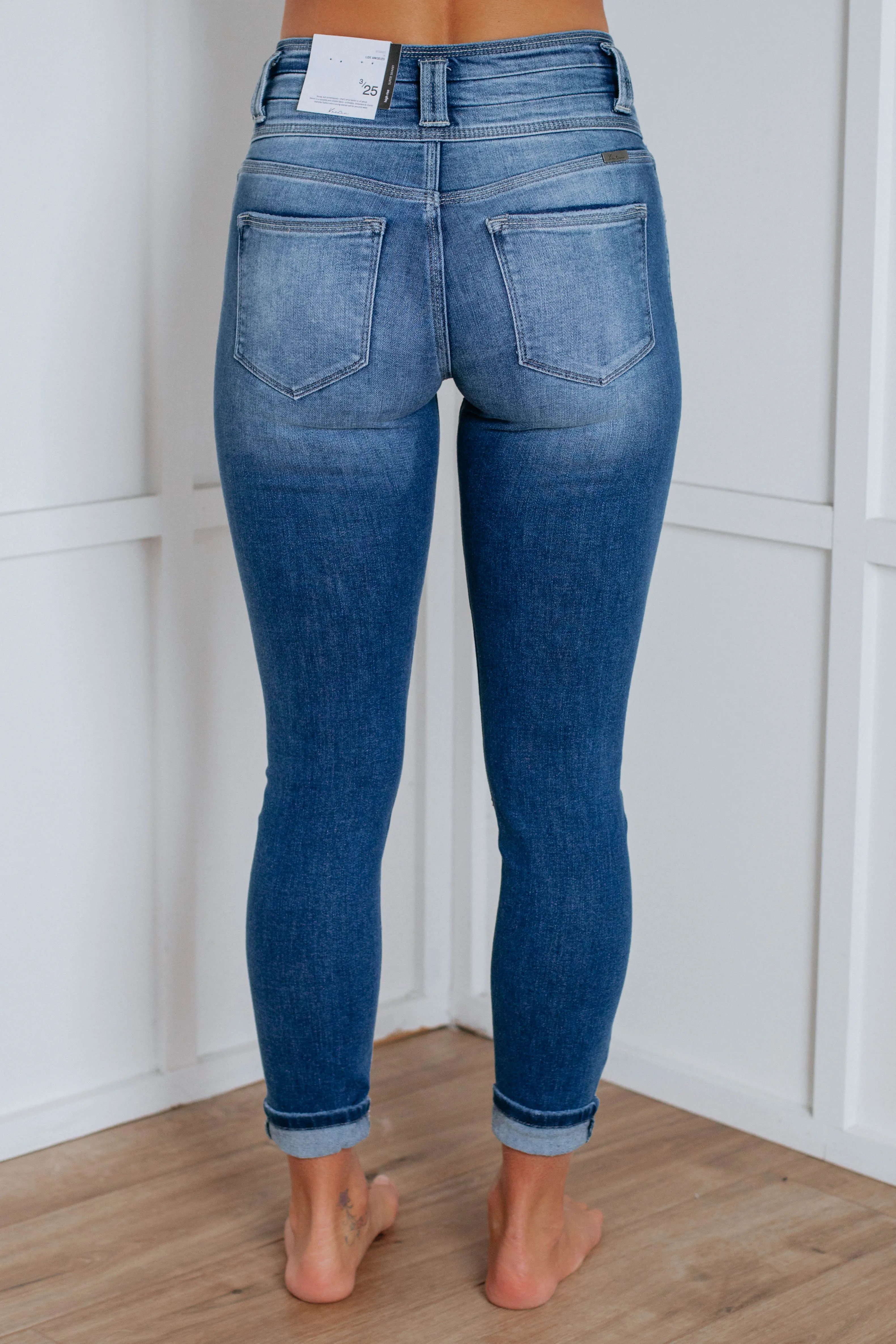 Style Basic Tucker KanCan Jeans - Medium Wash