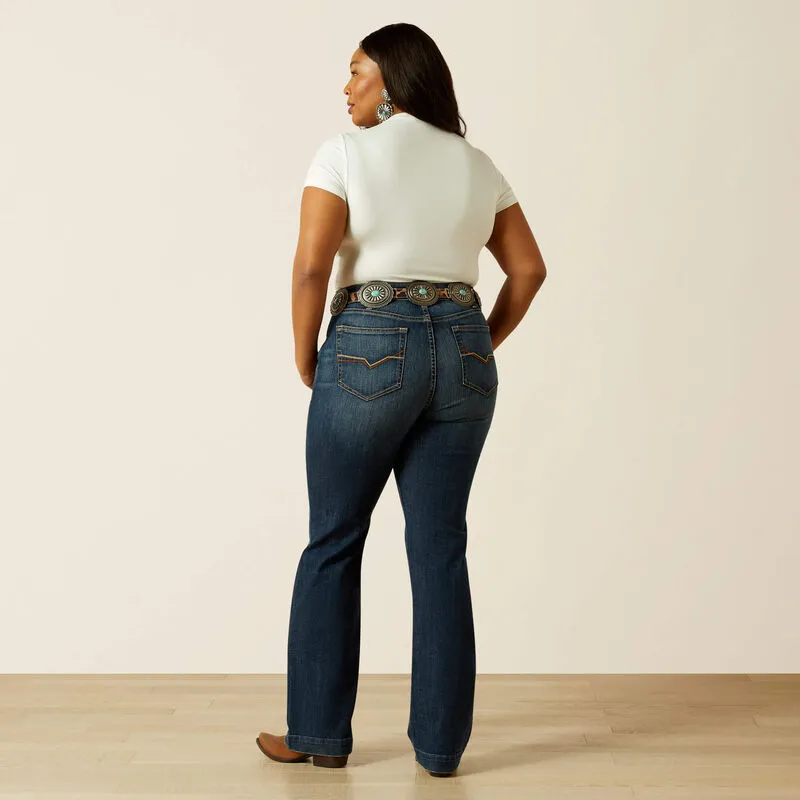 Ariat Women??s Perfect Rise Ruth Slim Trouser Jean in Arkansas (Plus Size) Minimalist Daily Wear Loose