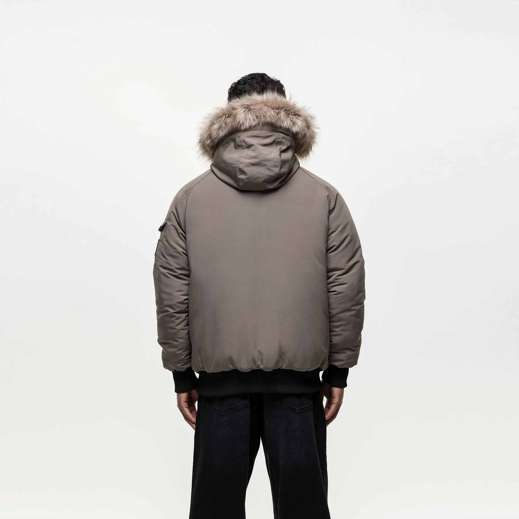 Fortitude Taupe Parka Bomber WaterResistantFabric