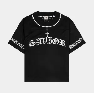 The Savior Football Mens Jersey (Black/White) Rush Hour