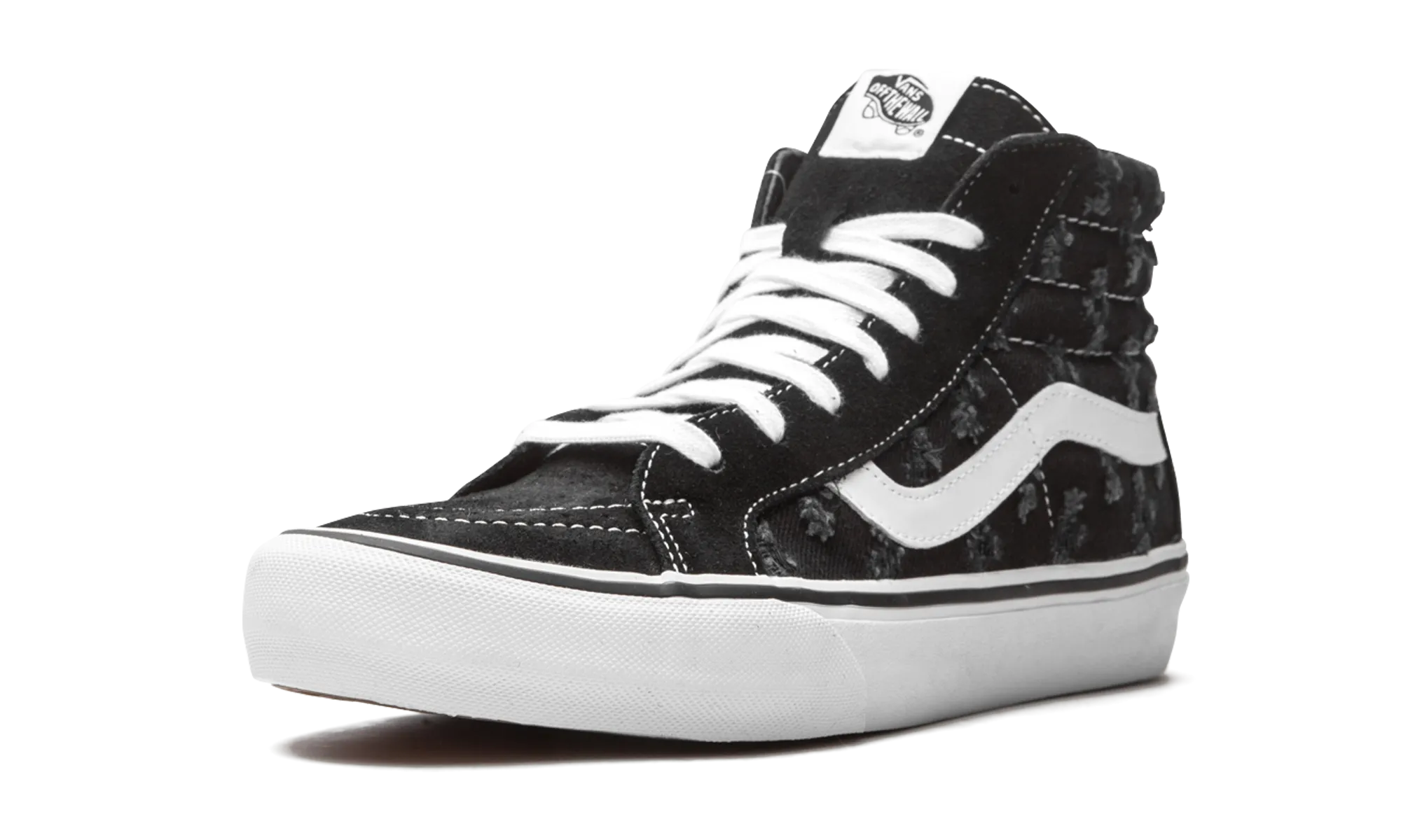 Clean Step Sk8-Hi "Supreme - Hole Punch Denim - Black"